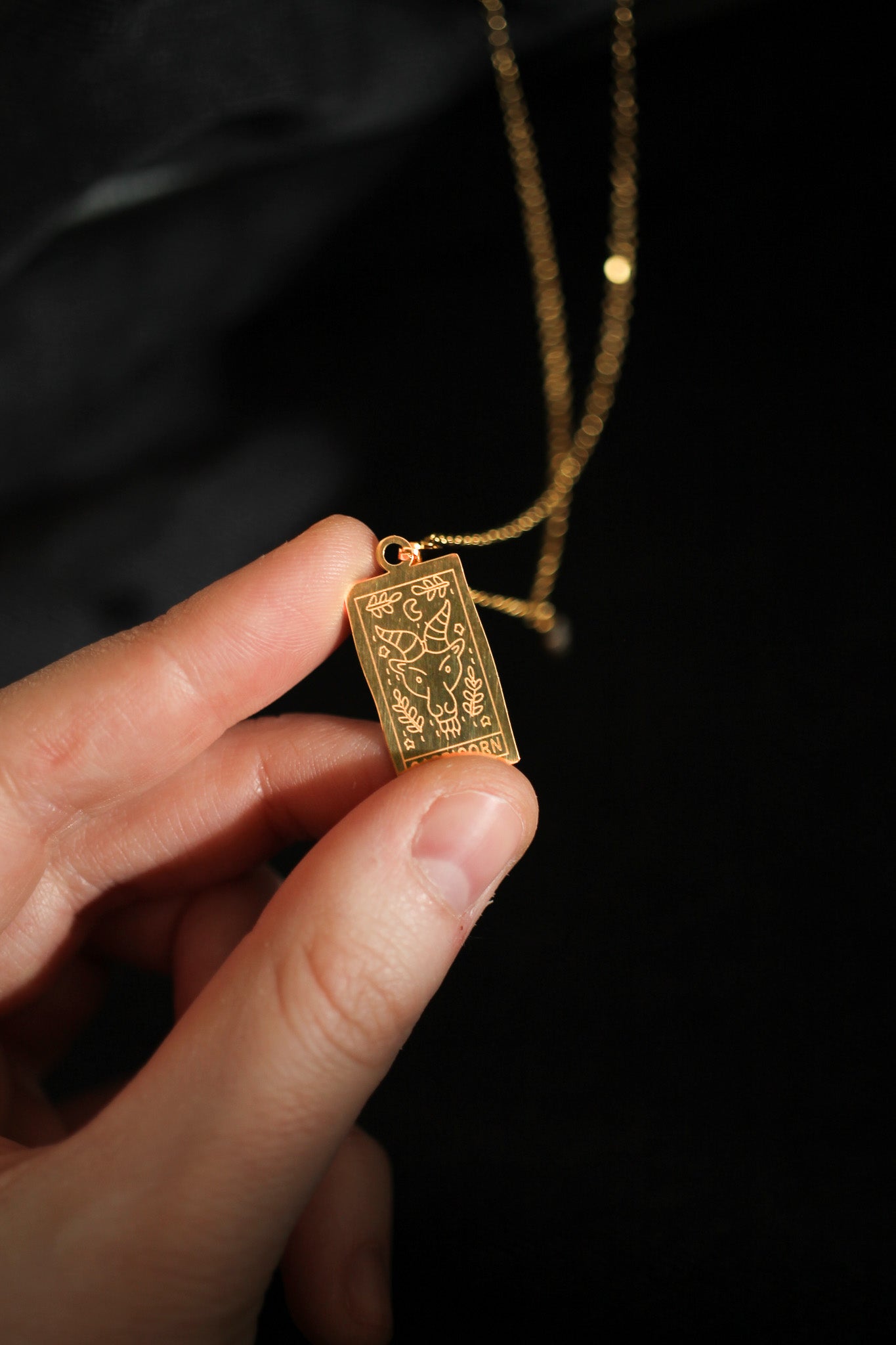 Zodiac Pendant Necklace in Gold