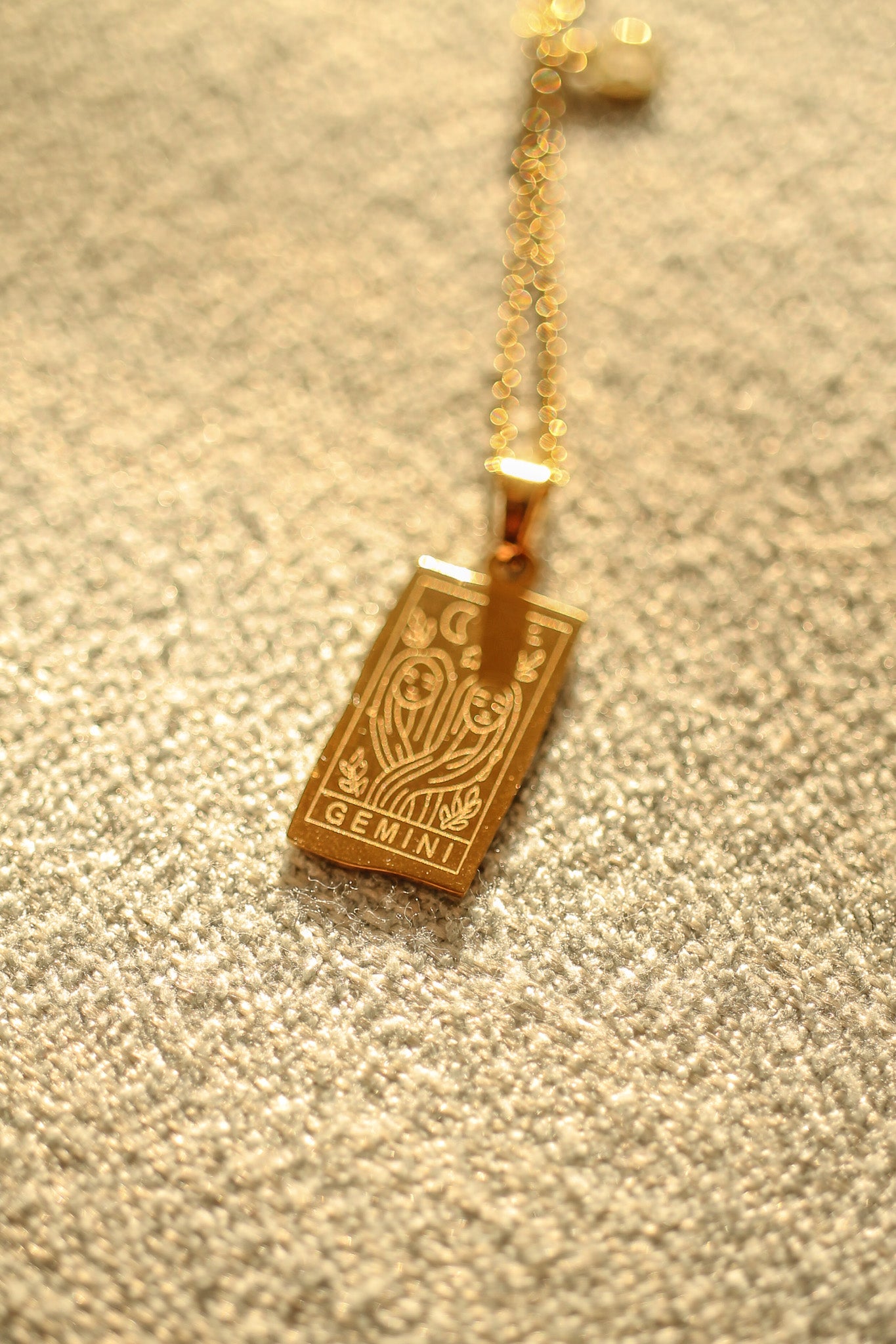 Zodiac Pendant Necklace in Gold
