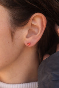 Queen of Hearts Flat Back Stud