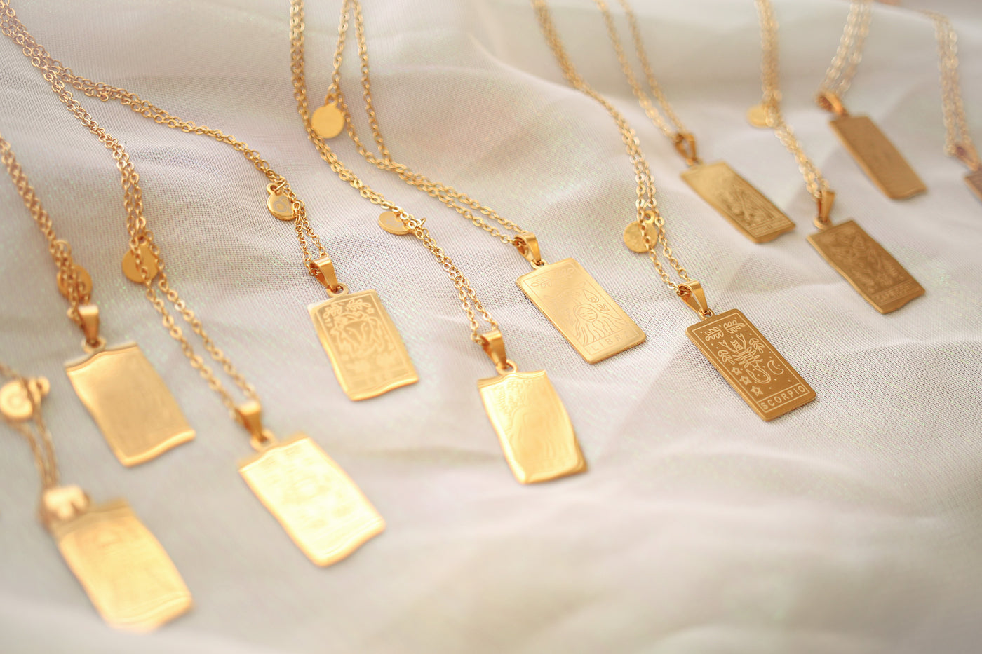 Zodiac Pendant Necklace in Gold
