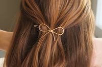 The Bow Barrette in Gold