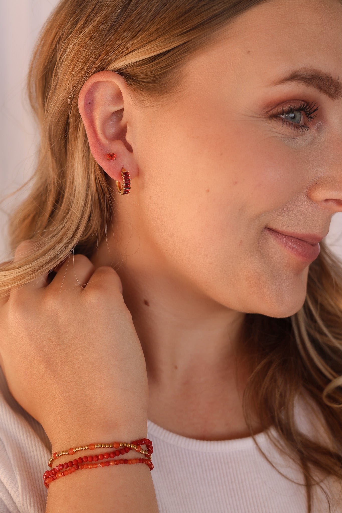 Queen of Hearts Flat Back Stud