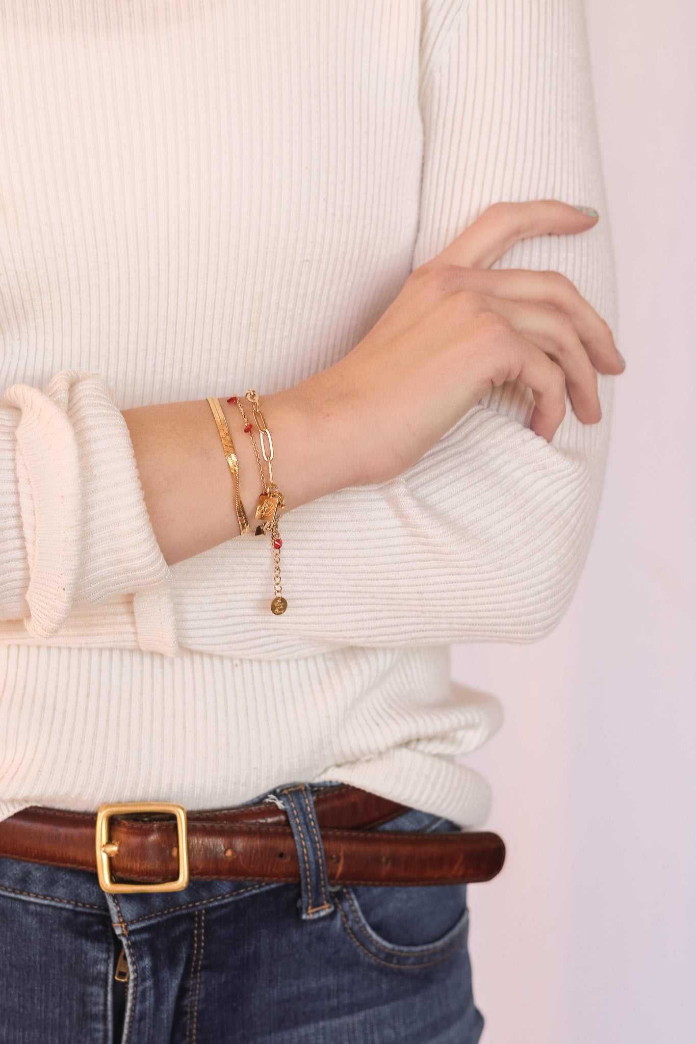 Cherry Wine Bracelet Stack
