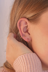 Tiny Heart Flat Back Stud