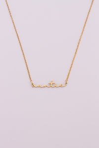 "Auntie" Necklace