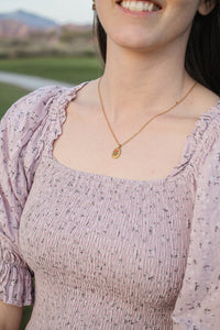 Irene Necklace in Red and Gold