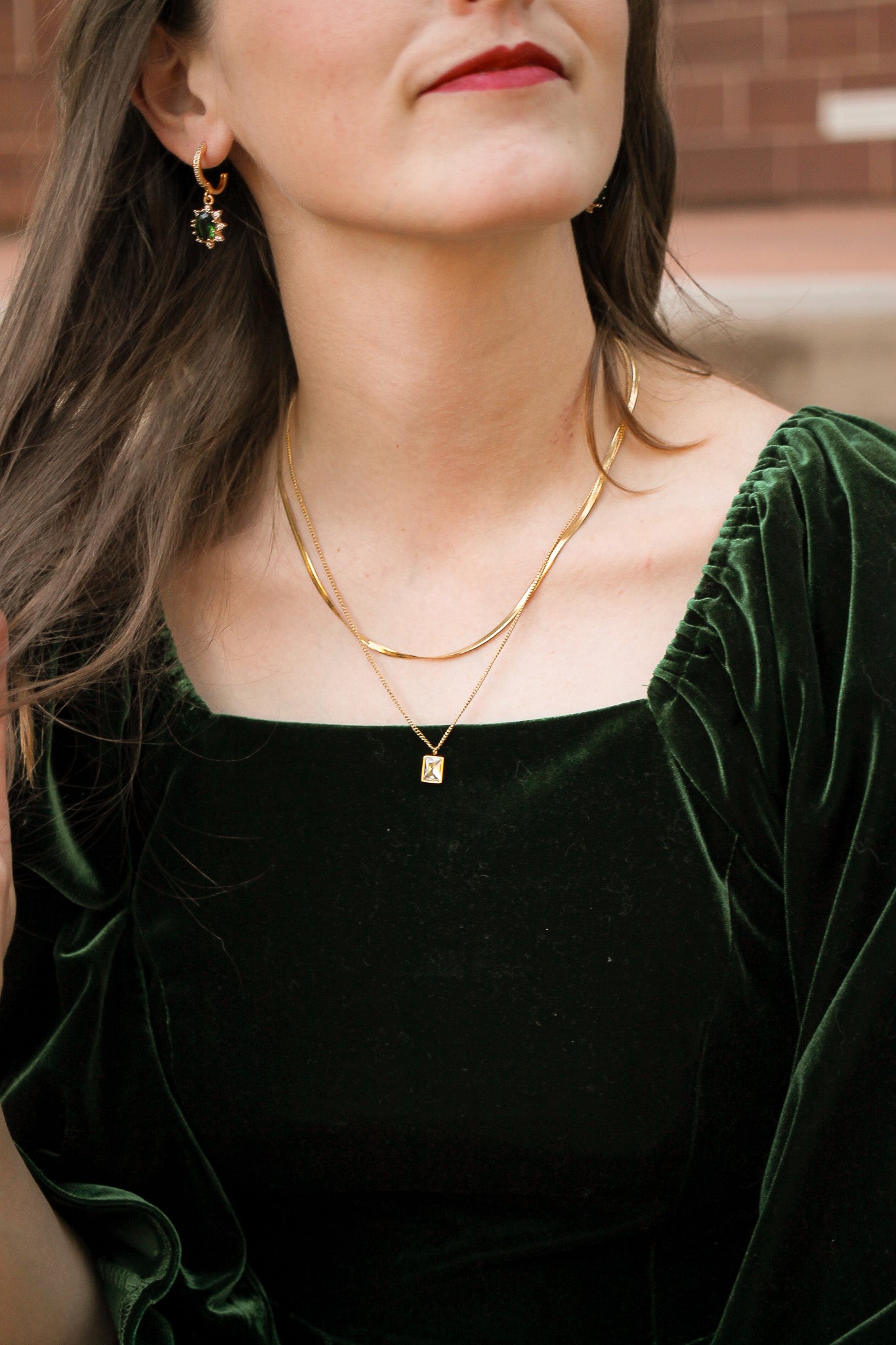 Blakely Layered Necklace in Gold