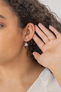 Puzzle Piece Huggie Hoops