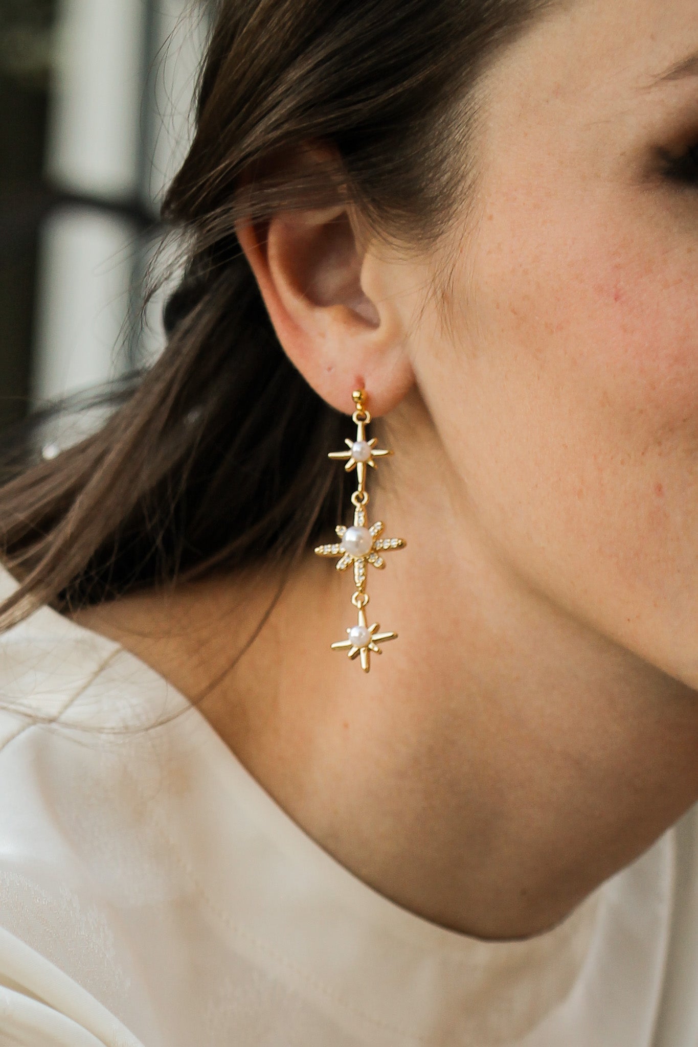 Starry Night Dangle in Gold