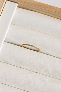 Dainty Crystal Stacker Ring
