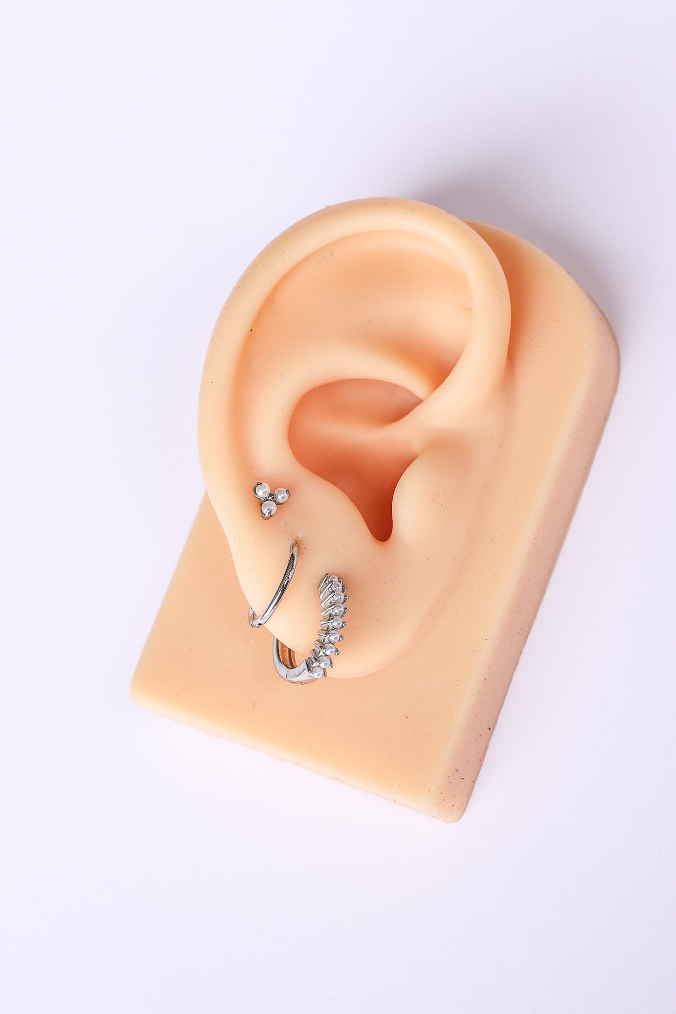 Pearl Trio Flat Back Stud