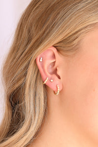 Opal Gem Flat Back Stud