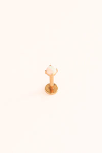 Opal Gem Flat Back Stud