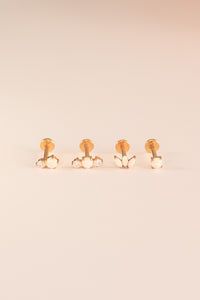 Opal Gem Flat Back Stud