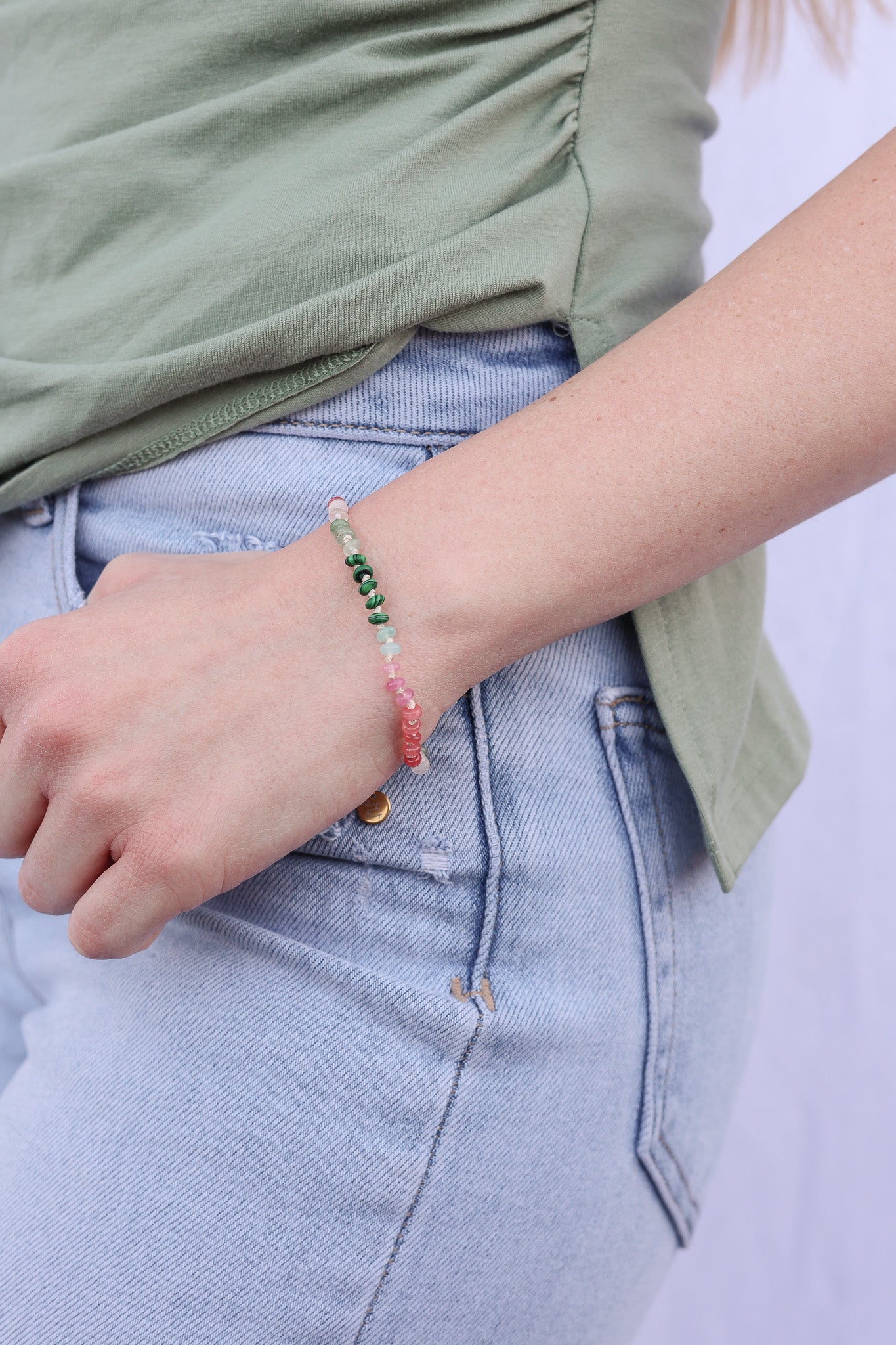 Watermelon Sugar Beaded Bracelet
