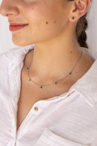 Madison Necklace in Blue