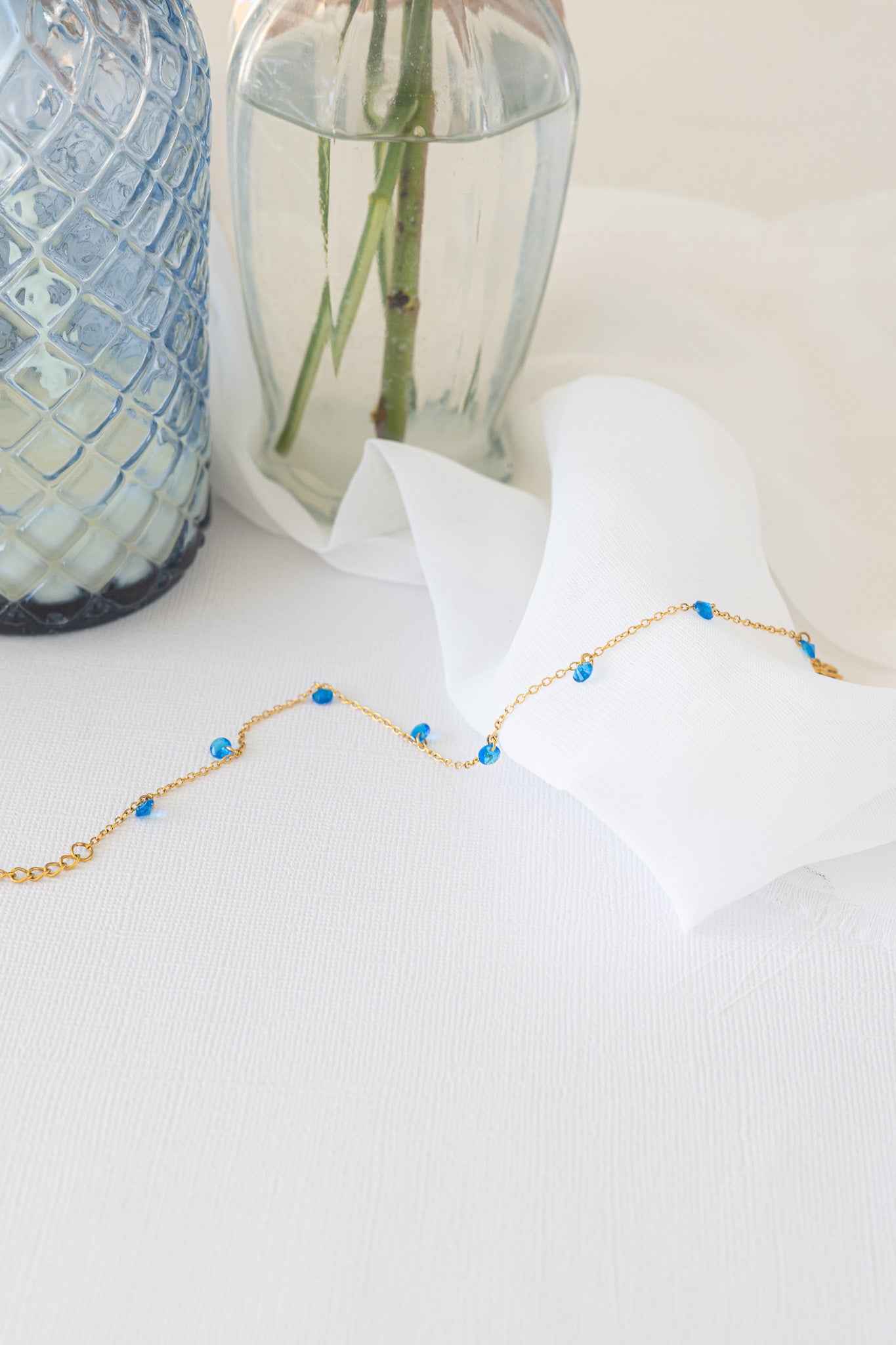Madison Anklet in Blue