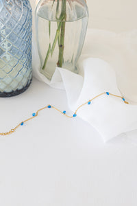 Madison Anklet in Blue
