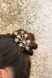 Sparklers Hair Clip in Gold Stars