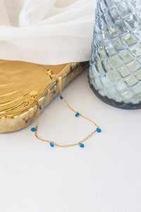Madison Anklet in Blue