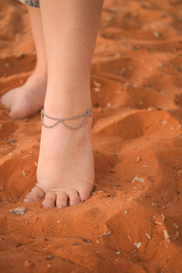 Freya Anklet in Silver
