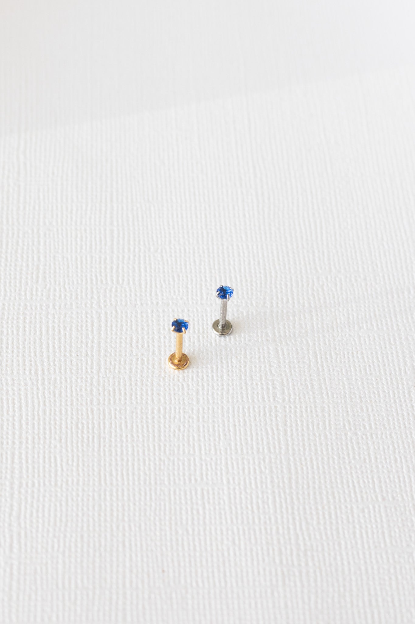 Crystal Flat Back Stud in Blue