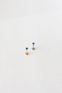 Crystal Flat Back Stud in Blue