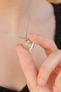 Birth Flower Necklace in Silver