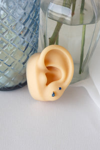 Raindrop Stud in Blue