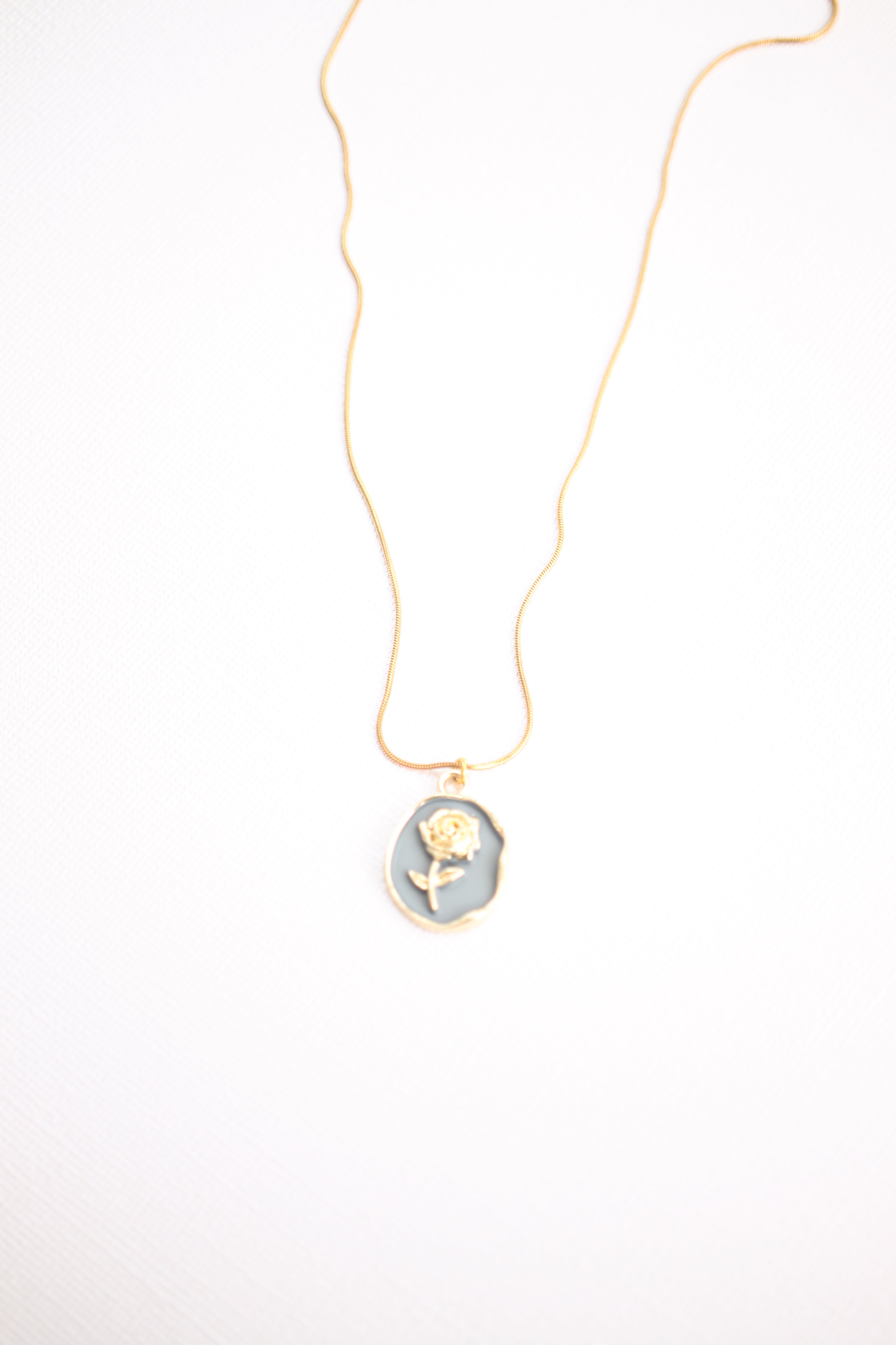 Colette Necklace in Dusty Blue
