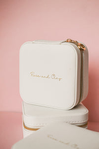 Jewelry Travel Case in White