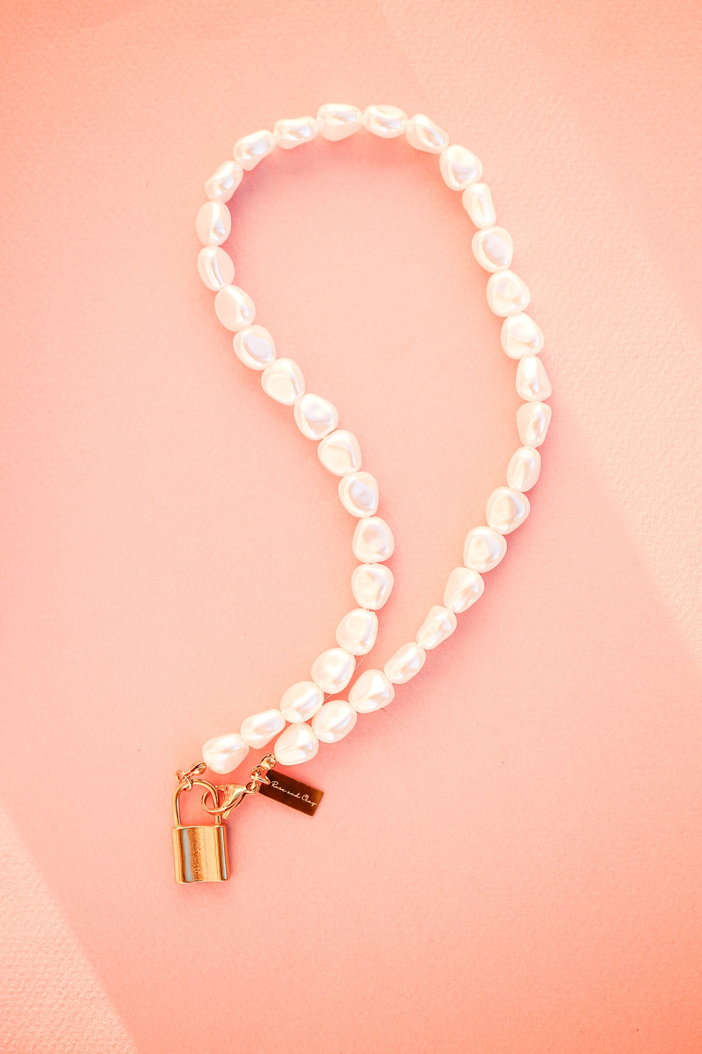 Key to My Heart Pearl Necklace