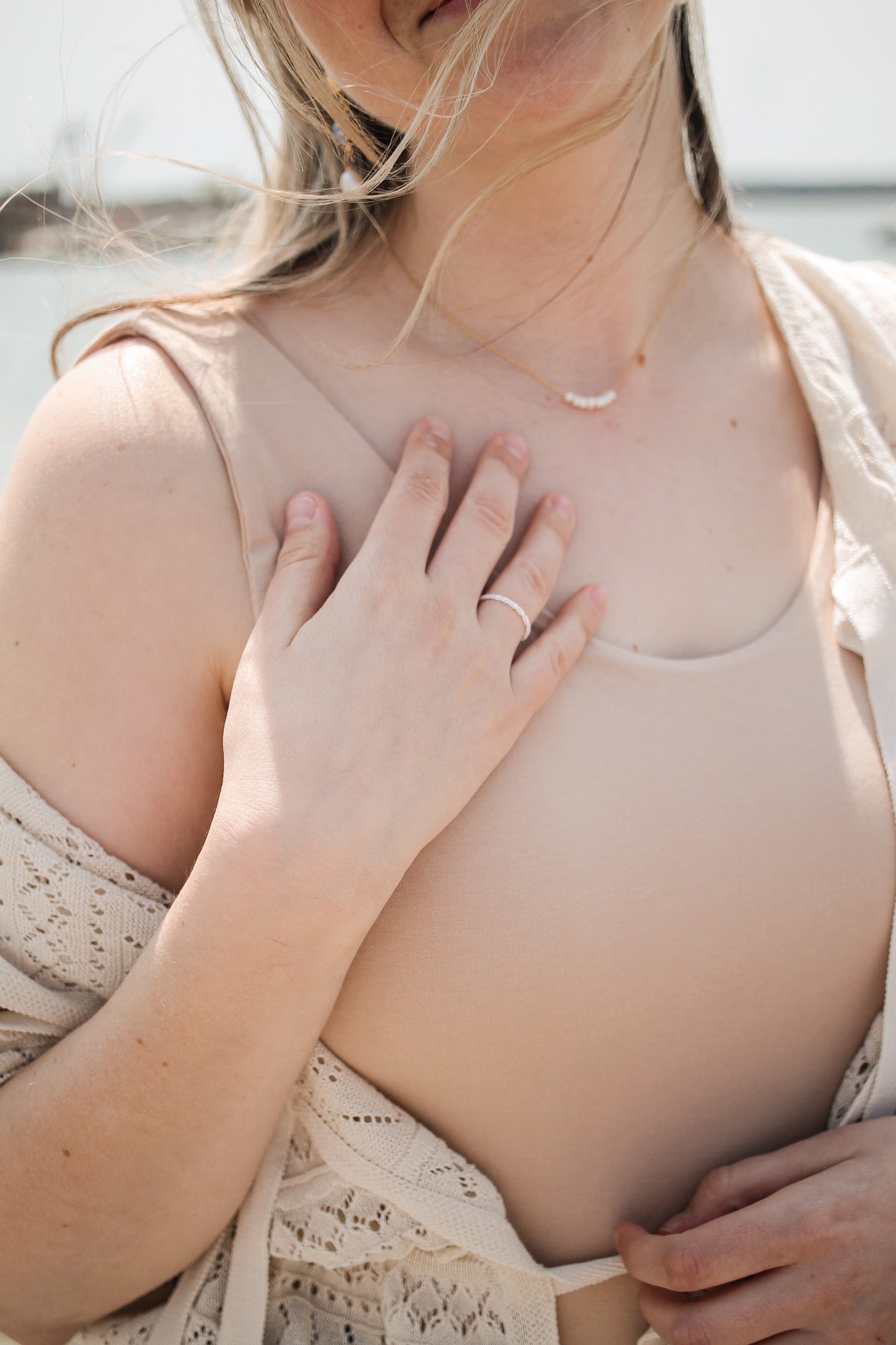 Lorelei Necklace in Dainty Pearl