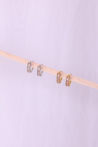 Diamond Hoop in Ballet Pink