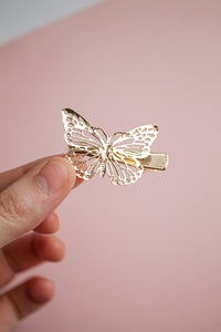 Fearless Butterfly Hair Clips in Gold