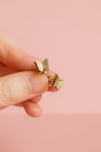 Butterfly Babe Stud in Gold