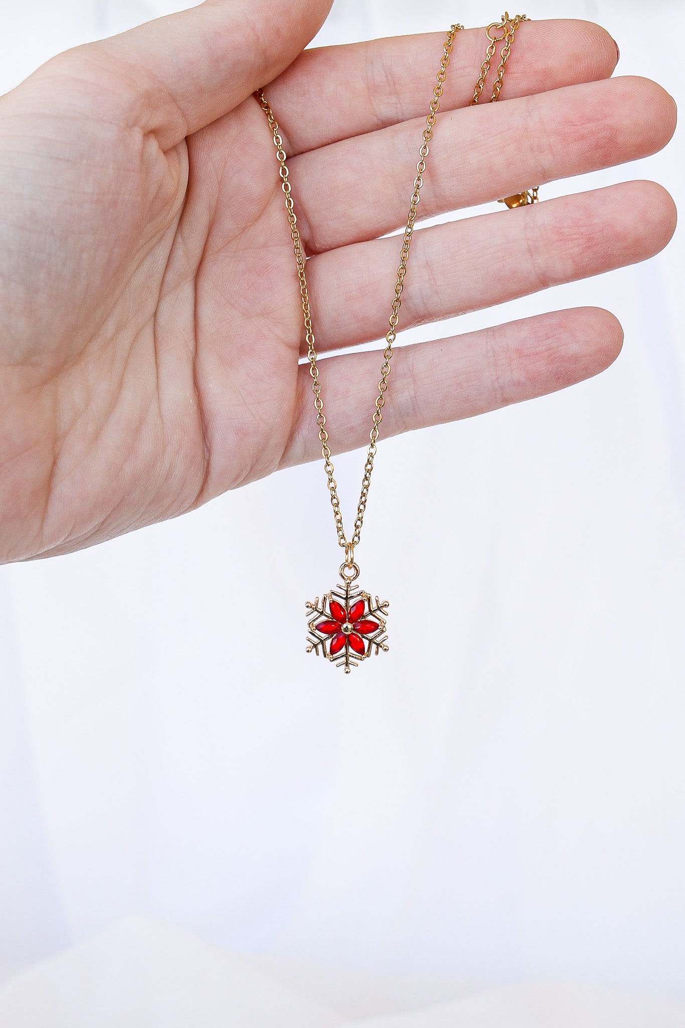 Noelle Necklace in Ruby