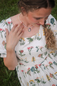 Bella Necklace in Evergreen
