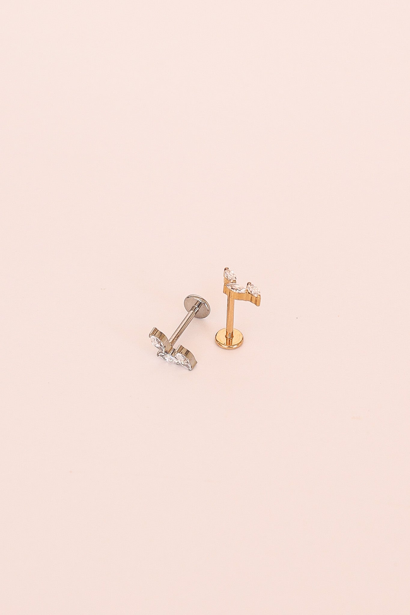 Vine Flat Back Stud