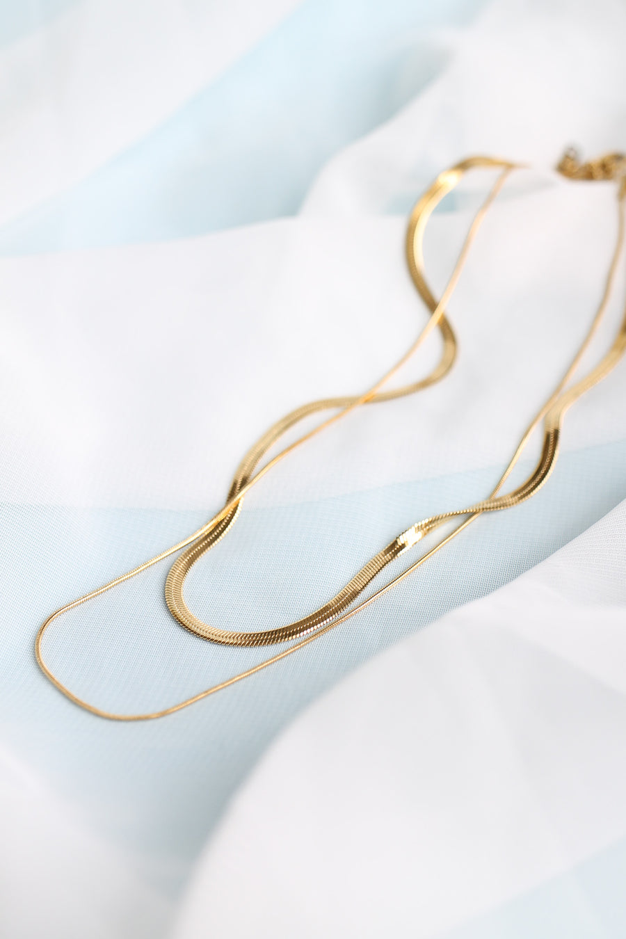 Back Bay Layered Necklace in Gold