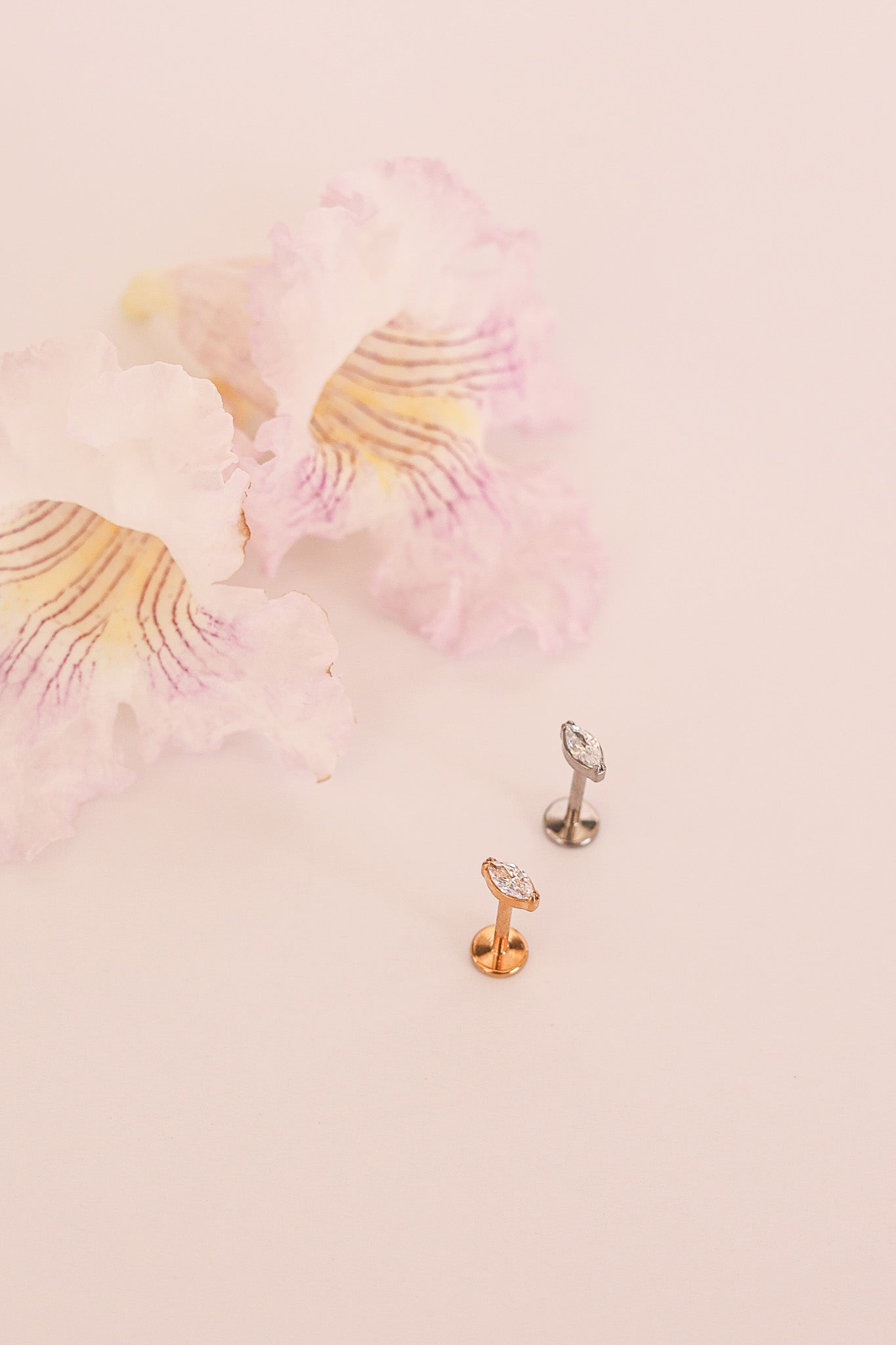 Marquise Flat Back Stud
