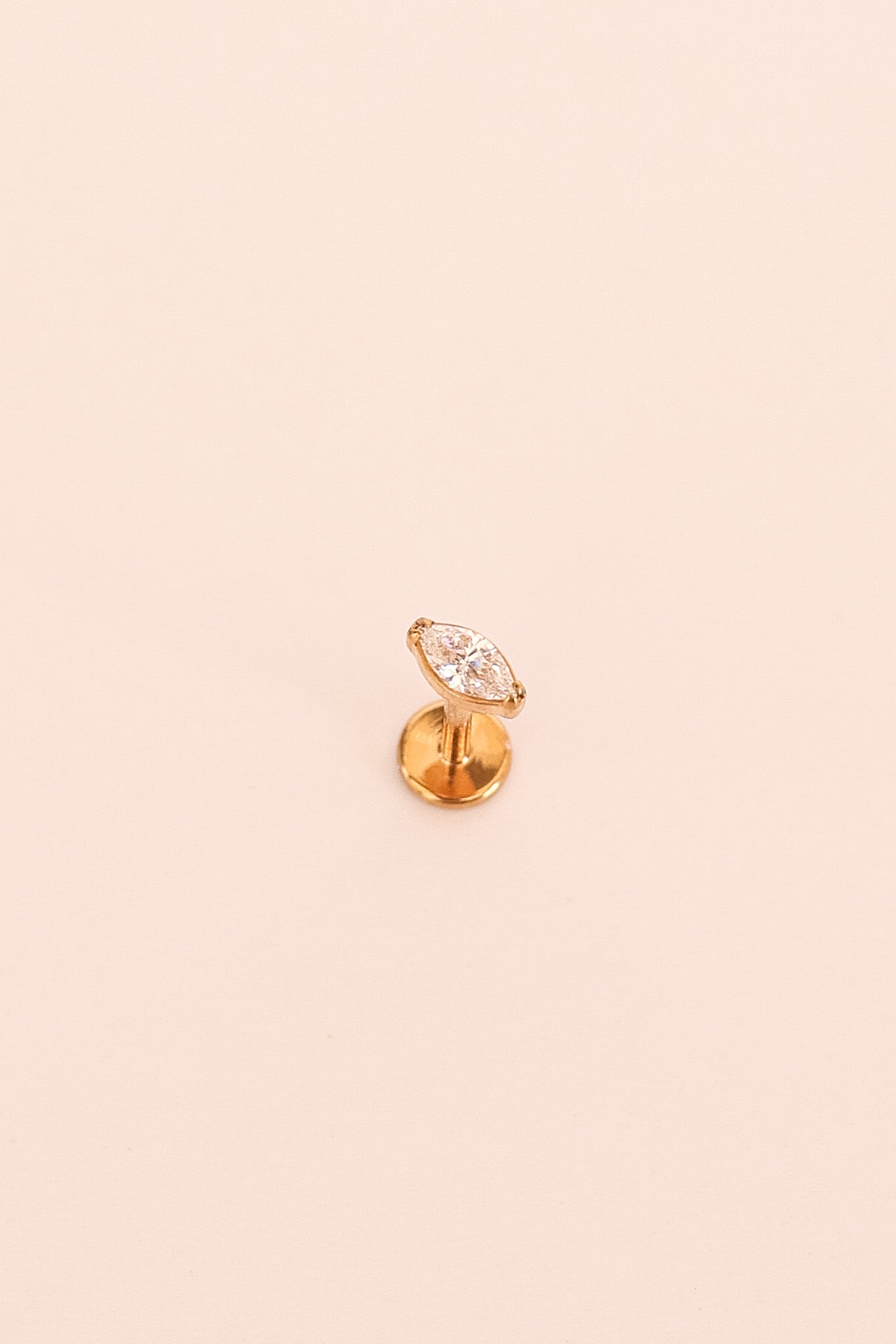 Marquise Flat Back Stud