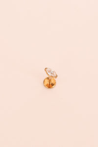Marquise Flat Back Stud