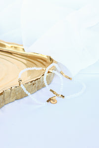 Clara Bracelet Set in White