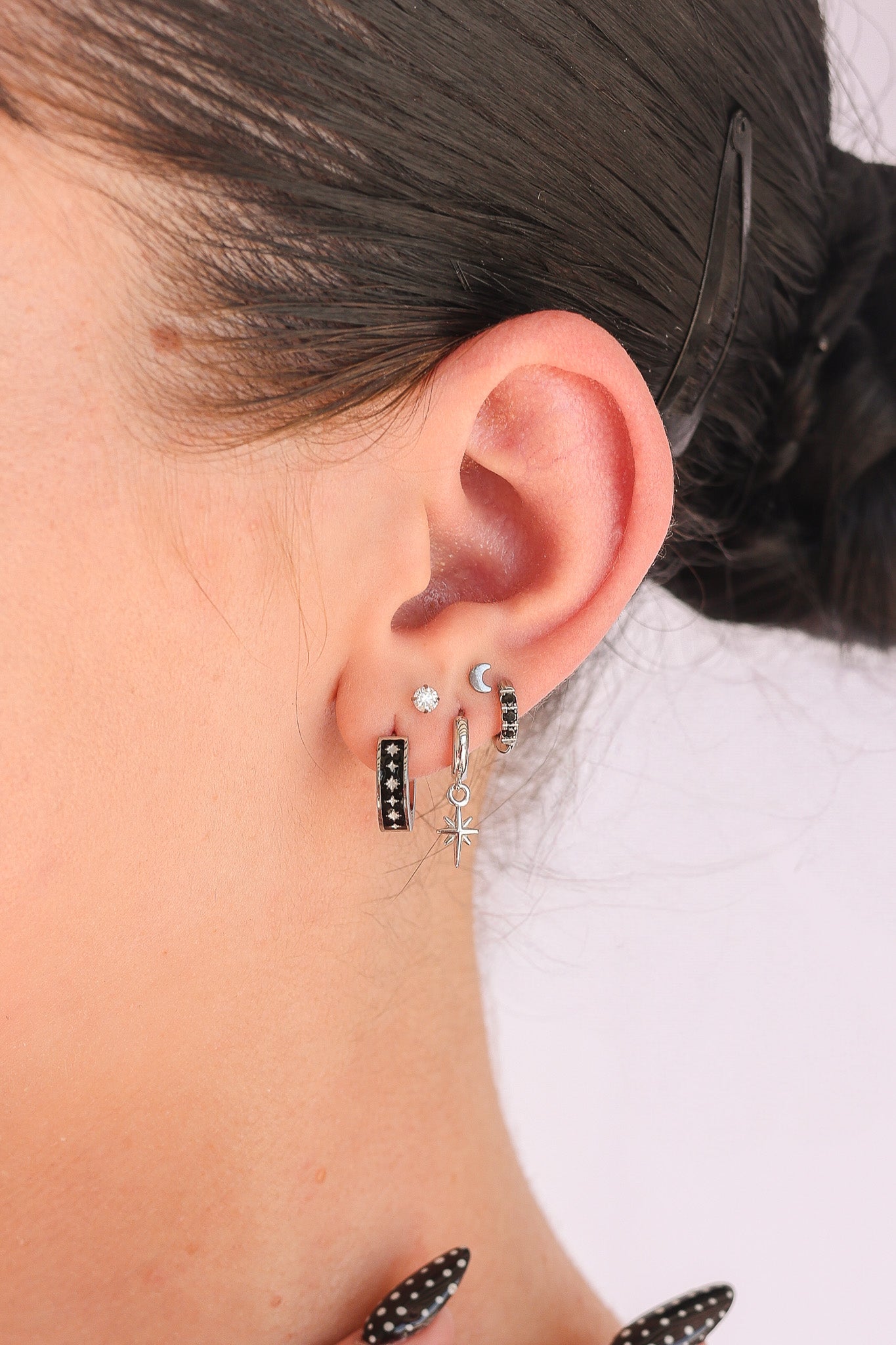 Moon Flat Back Stud