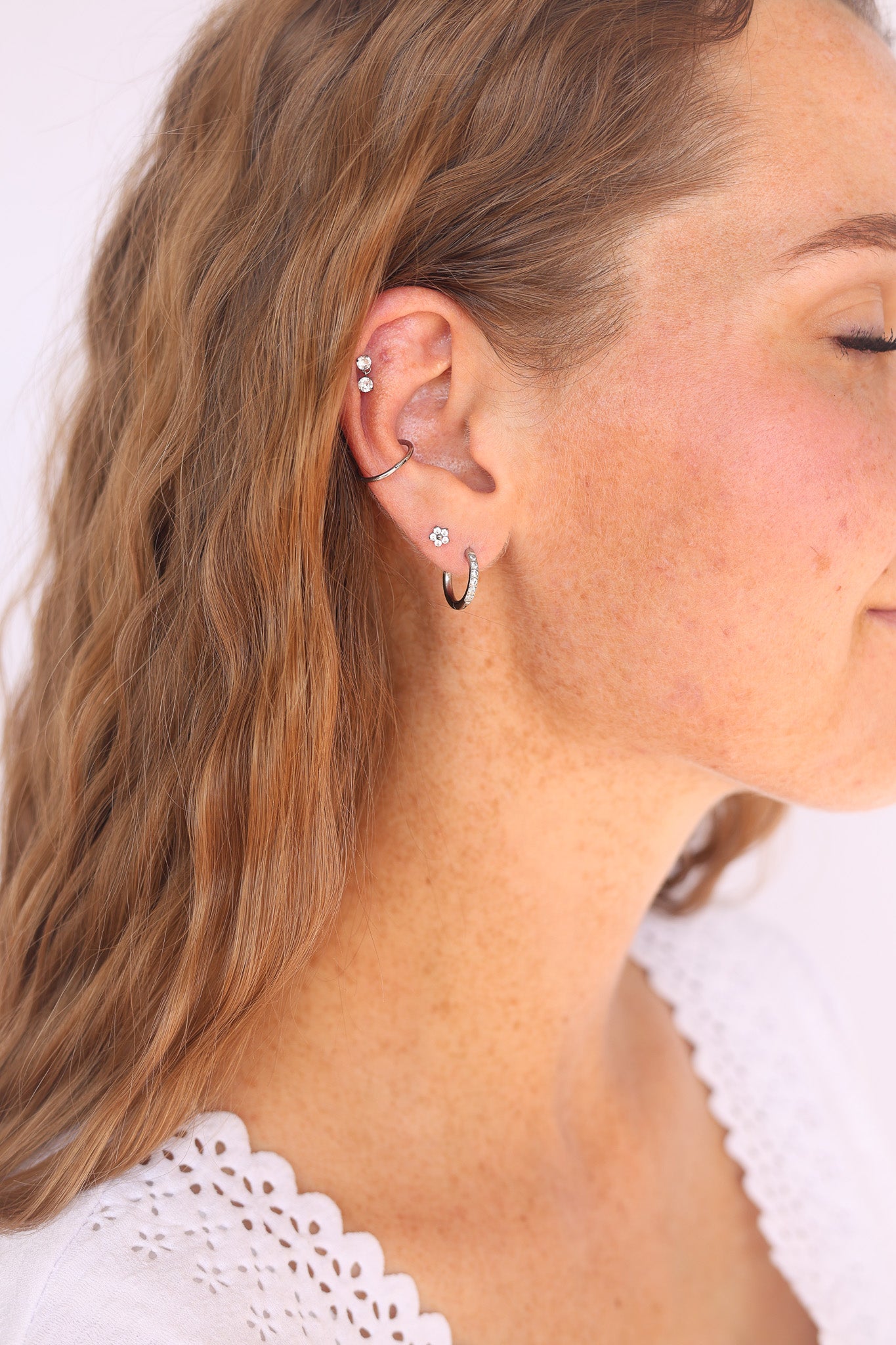Daisy Flat Back Stud