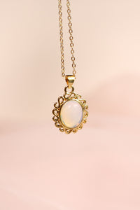 Aurora Necklace in Moonstone - Gold Filled