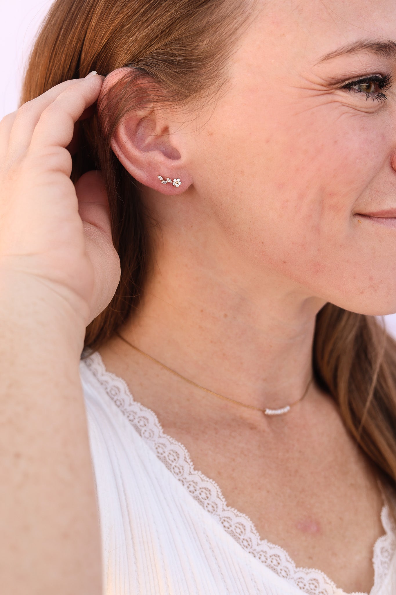 Vine Flat Back Stud