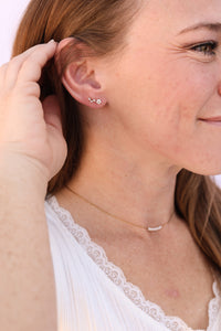 Vine Flat Back Stud