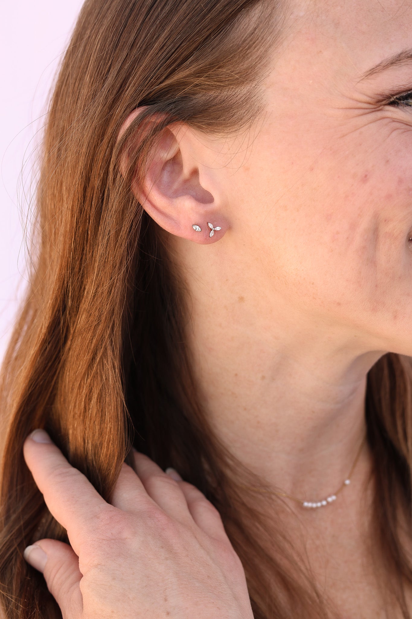 Marquise Flat Back Stud
